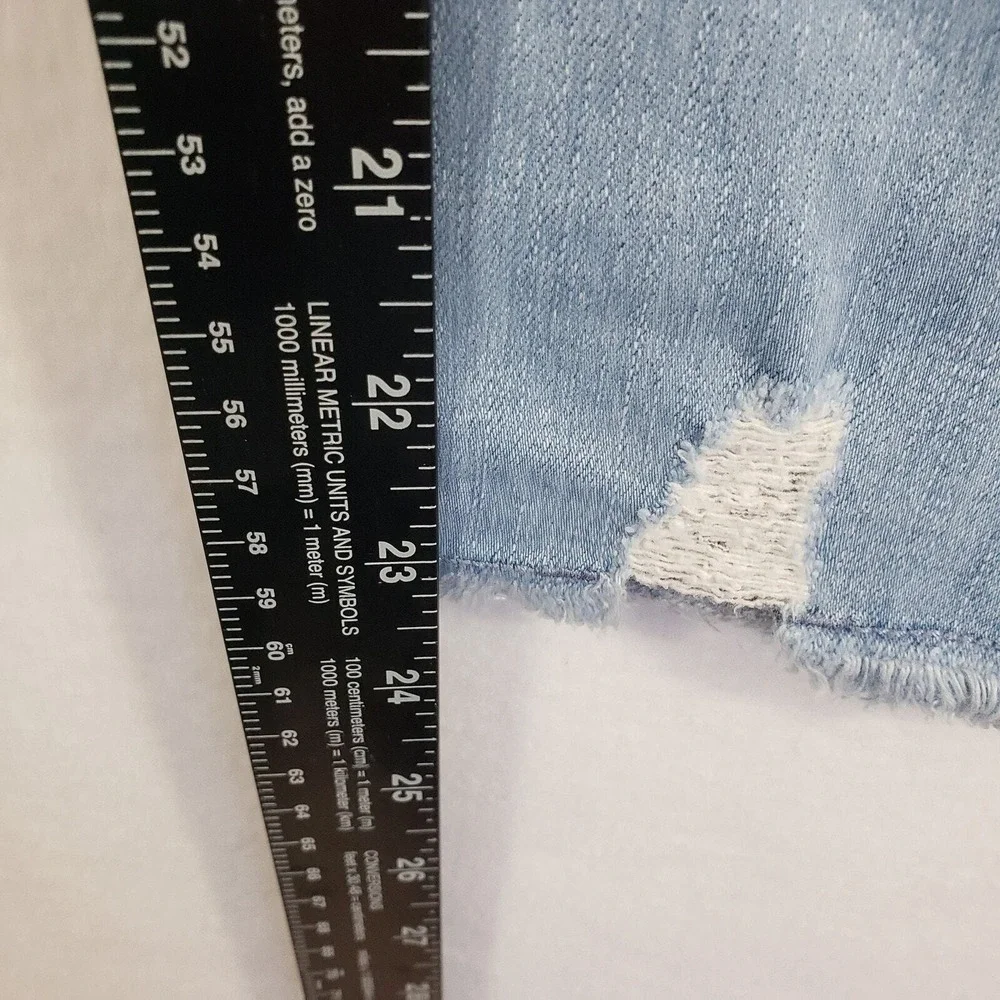 Old Navy Ballerina Jeggings Girls‎ 16 Crop Light Wash Distressed Jeans Skinny